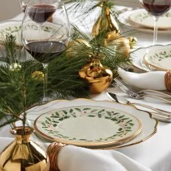 Lenox Salad Plate Holiday -Lenox The Christmas Shop Sales 146504010