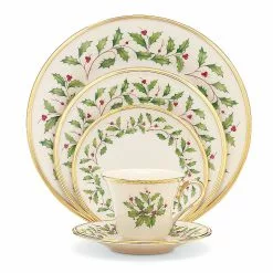 Lenox Place Setting 5-Piece Holiday -Lenox The Christmas Shop Sales 146590600 w2