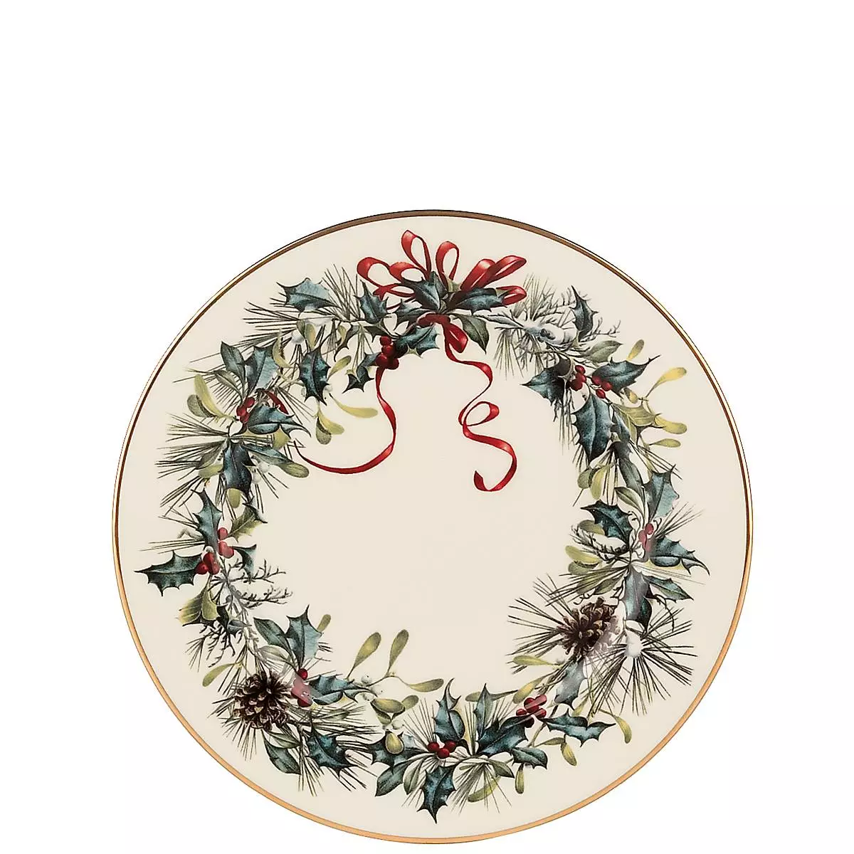 Lenox Bread Plate Greeting Winter 4 Lenox Bread Plate Greeting Winter - Image 2