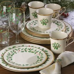 Lenox Set Mug Plate 12-Piece Holiday -Lenox The Christmas Shop Sales 6122048 w3