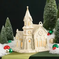 Lenox Mistletoe Park Figurine Light-Up Village Church -Lenox The Christmas Shop Sales 775765 w11