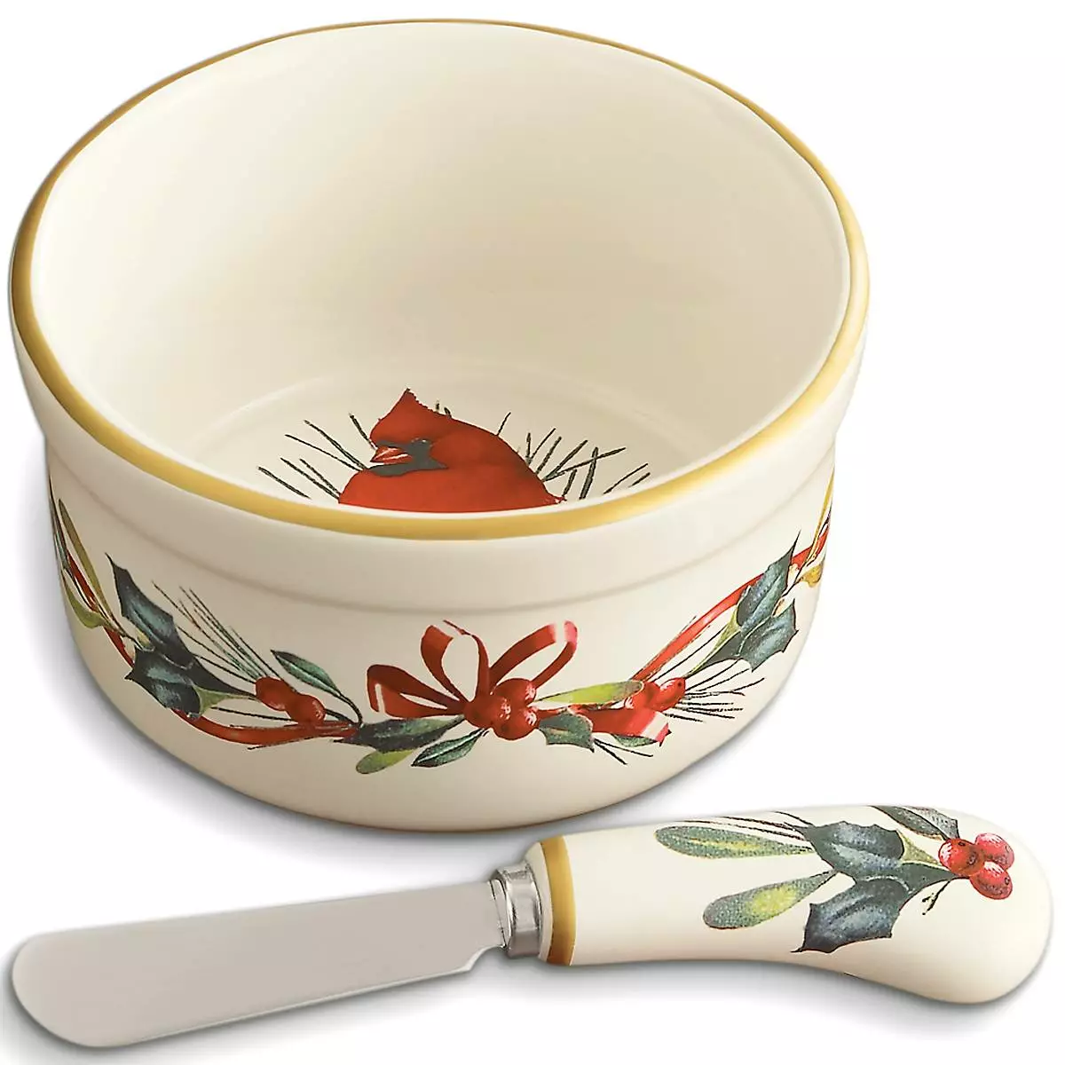 Lenox Winter Greetings™ Dip Bowl and Spreader 4 Lenox Winter Greetings™ Dip Bowl and Spreader - Image 2