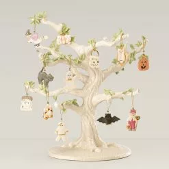 Lenox Trick Or Treat Set Ornament Tree 12 Piece