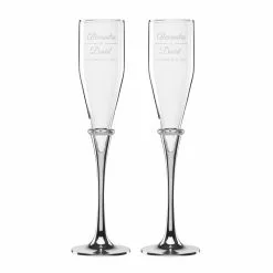 Lenox Devotion 2-pc Toasting Flute Set