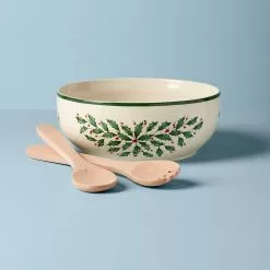 Lenox Salad Server Bowl Holiday