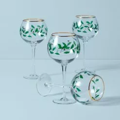 Lenox Set Wine Glas 4-Piece Holiday