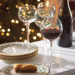 Lenox Set Wine Glas 4-Piece Holiday -Lenox The Christmas Shop Sales 856101 w2 a28971de c911 45be b3e6 3ddfd8a41a7b