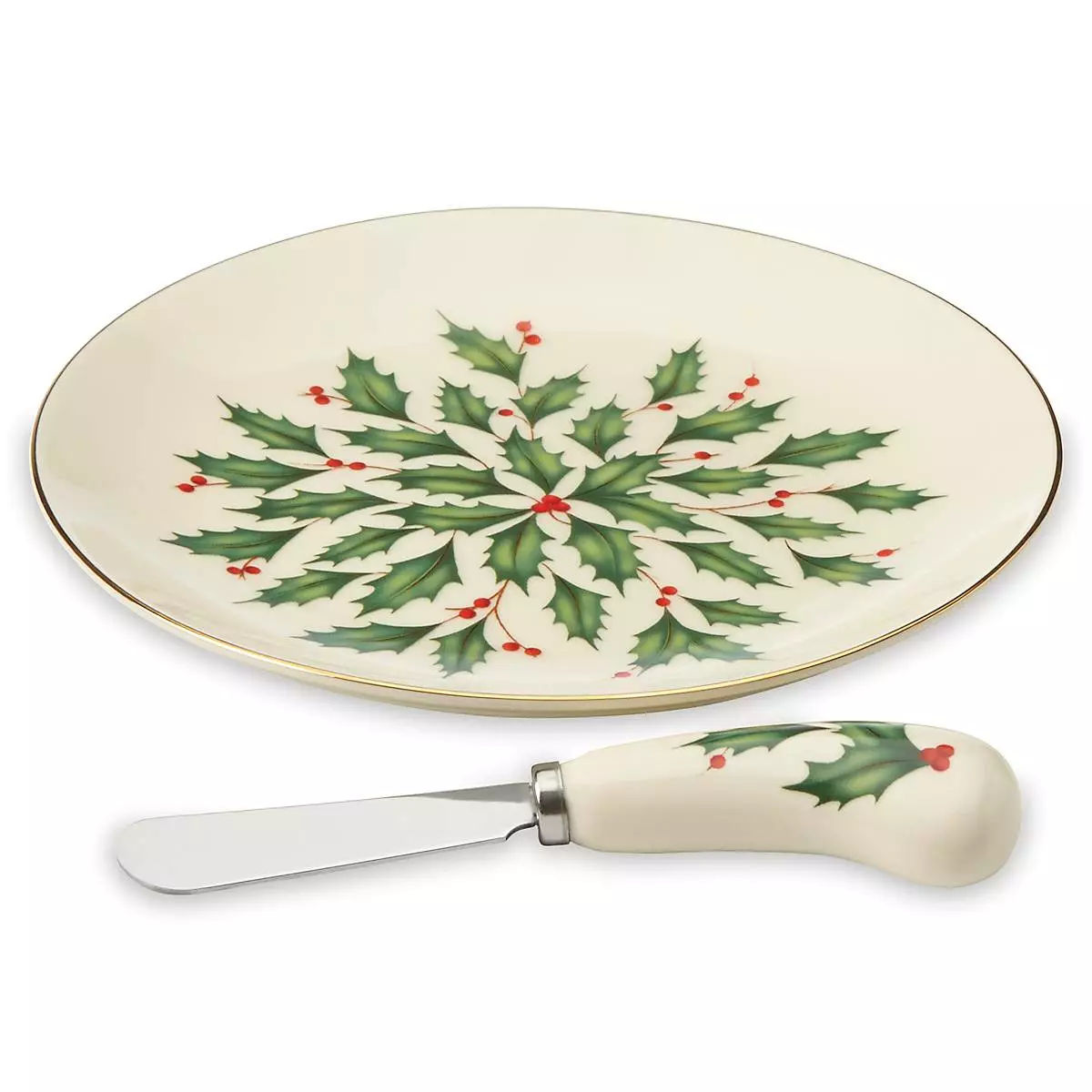 Lenox Hosting The Holiday Set Cheese Knife Plate 5 Lenox Hosting The Holiday Set Cheese Knife Plate - Image 3