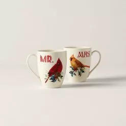 Lenox Set Mug 2-Piece Greeting® Mr &Amp; Mr Winter