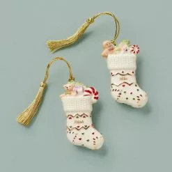 Lenox Forever Friend Set Ornament Stocking 2-Piece