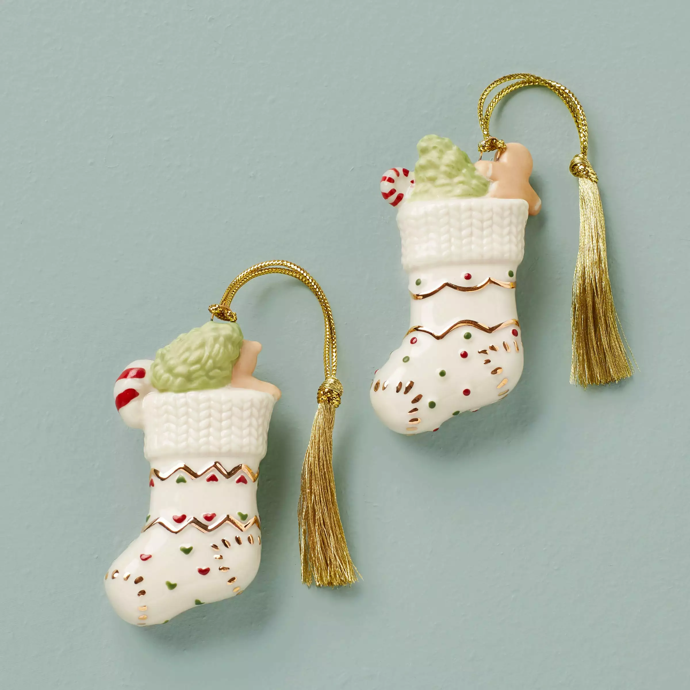 Lenox Forever Friend Set Ornament Stocking 2-Piece 4 Lenox Forever Friend Set Ornament Stocking 2-Piece - Image 2