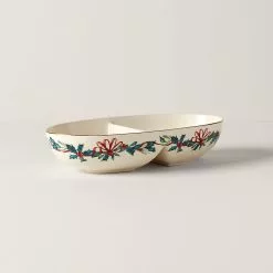 Lenox Bowl Divided Greeting Winter