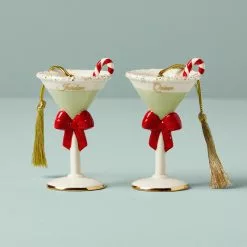 Martini Lenox Forever Friend Set Ornament Glas 2 Piece