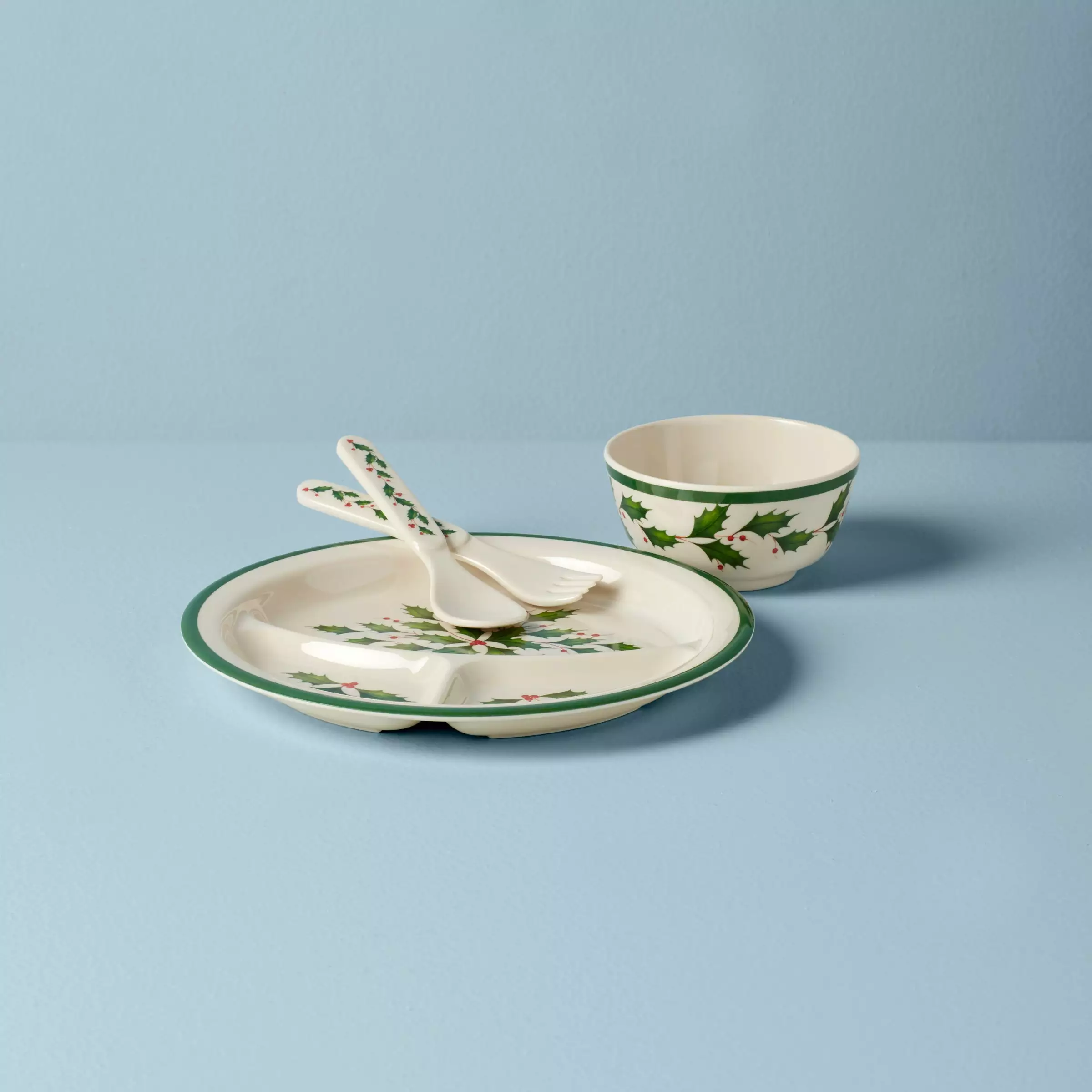 Lenox Holiday™ Children's 4-piece Dinner Set 3 Lenox Holiday™ Children's 4-piece Dinner Set