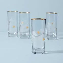 Lenox Holiday™ Gold 4-piece Highball Glass Set