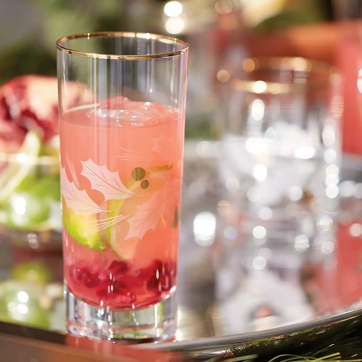 Lenox Holiday™ Gold 4-piece Highball Glass Set 7 Lenox Holiday™ Gold 4-piece Highball Glass Set - Image 5