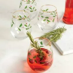 Lenox Holiday™ 4-piece Stemless Wine Glasses 8 Lenox Holiday™ 4-piece Stemless Wine Glasses -Lenox The Christmas Shop Sales 888202 w1 9f2377fc 2084 4b2d 9bce 553baa187700