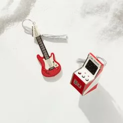 Lenox Guitar Ornament -Lenox The Christmas Shop Sales 890005 890424 LHOL 22 FEA 1