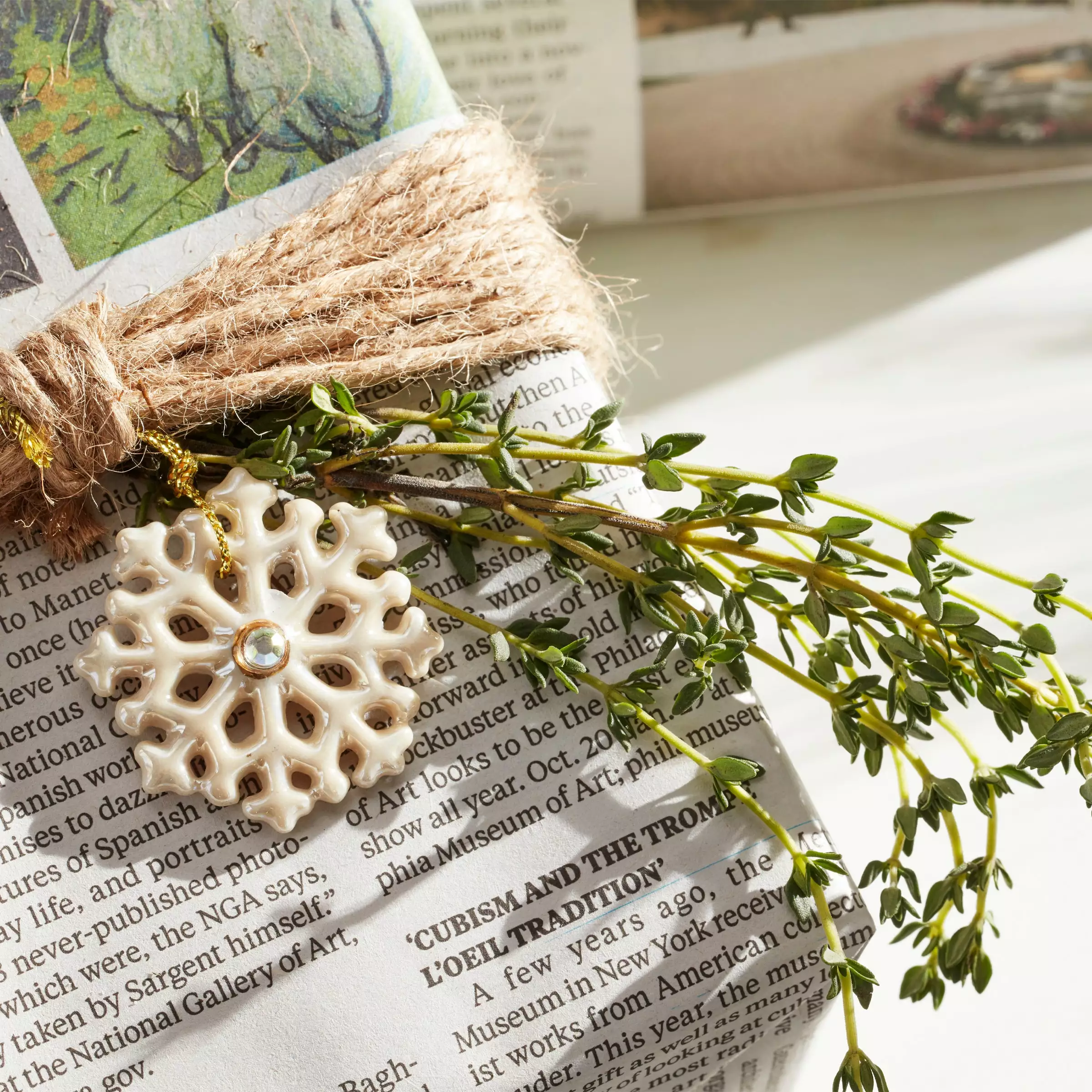 Lenox Set Ornament 10-Piece Snowflake 6 Lenox Set Ornament 10-Piece Snowflake - Image 4