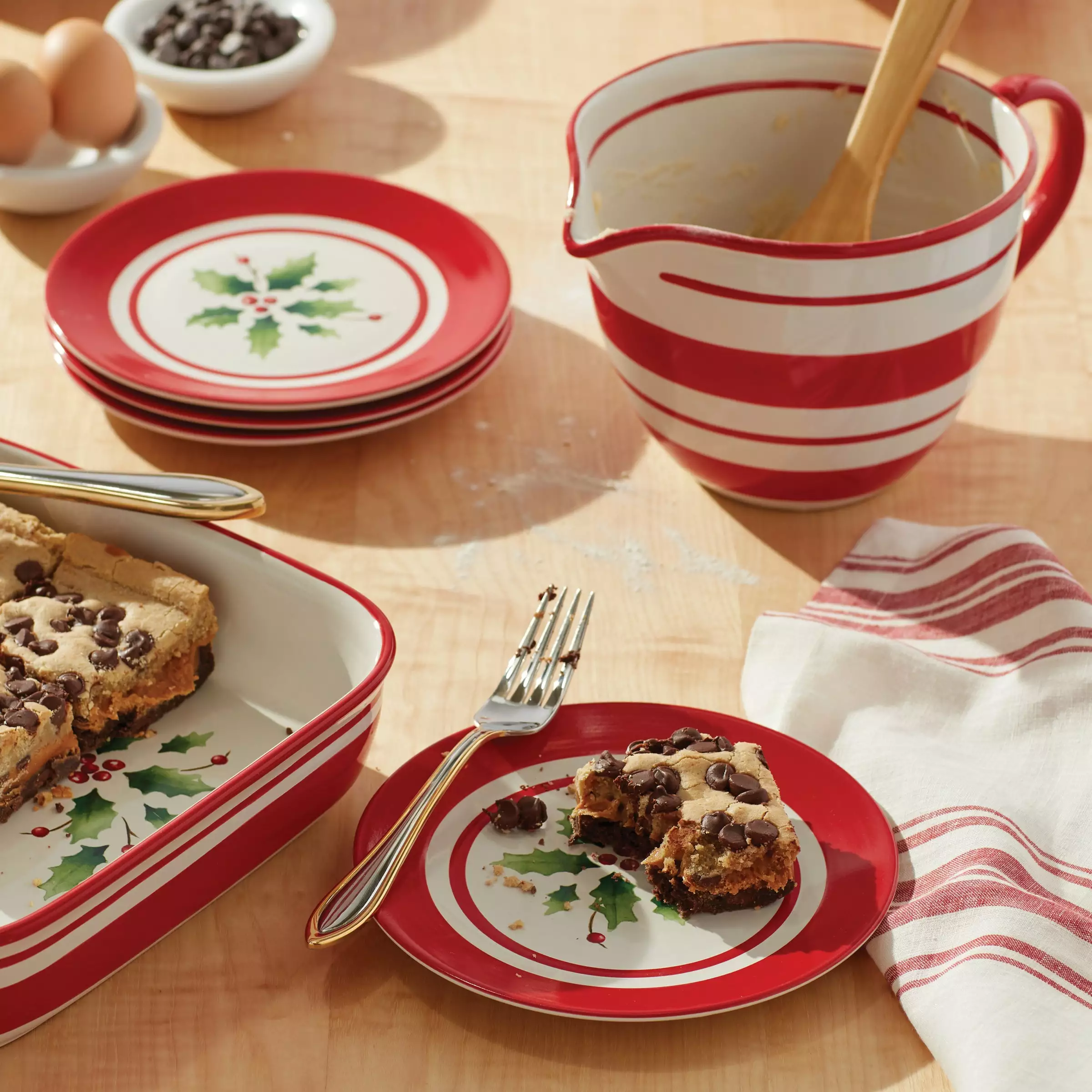 Lenox Set Dessert Stripe Plate 4-Piece Handpaint Holiday 4 Lenox Set Dessert Stripe Plate 4-Piece Handpaint Holiday - Image 2