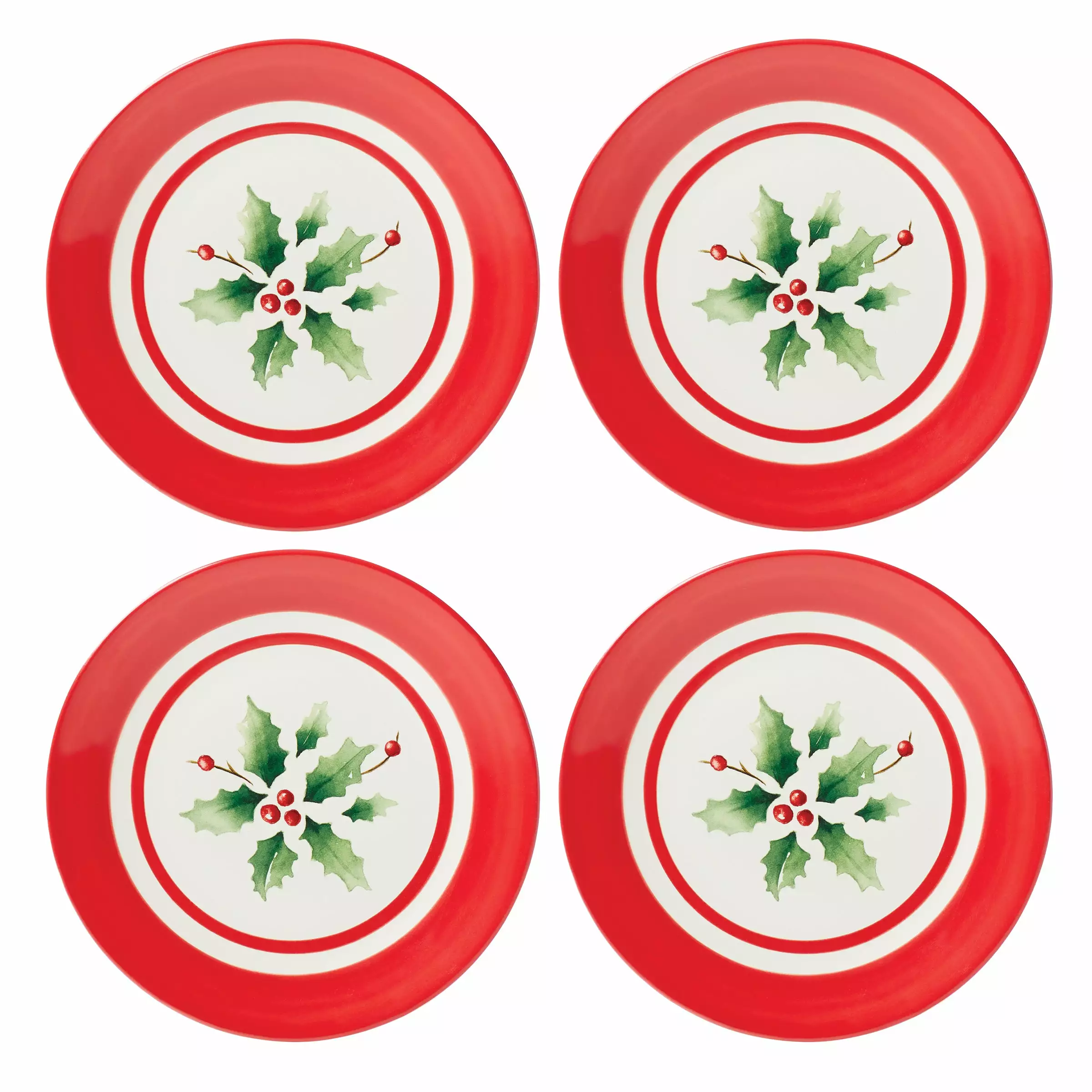 Lenox Set Dessert Stripe Plate 4-Piece Handpaint Holiday 5 Lenox Set Dessert Stripe Plate 4-Piece Handpaint Holiday - Image 3