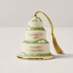 Lenox Cake Ornament Our 1St Christmas Together Wedding