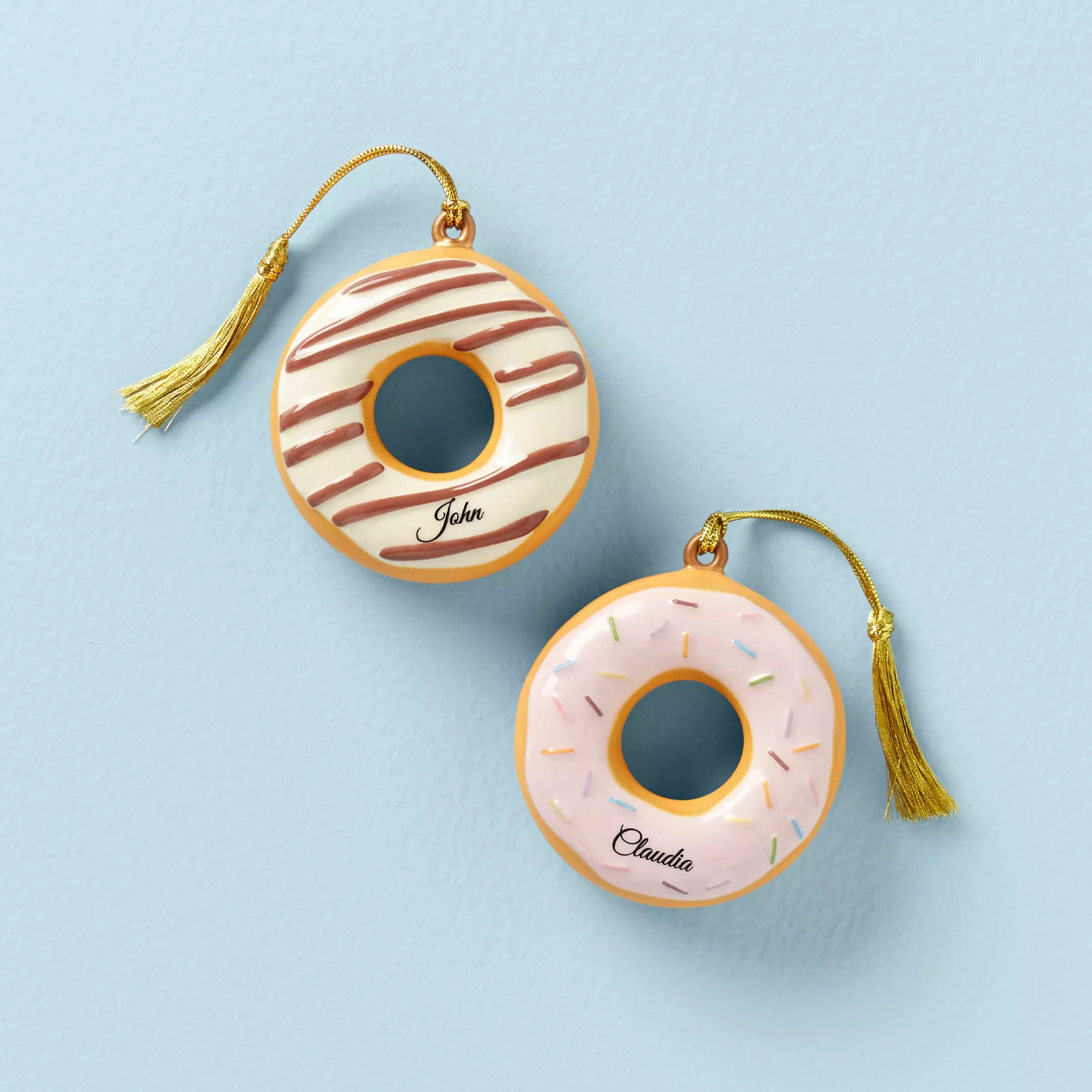 Lenox Forever Friend Set Ornament 2-Piece Donut 3 Lenox Forever Friend Set Ornament 2-Piece Donut