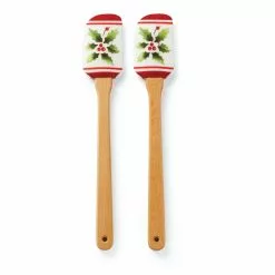 Lenox Set Stripe Spatula 2-Piece Handpaint Holiday -Lenox The Christmas Shop Sales 892727 wHR