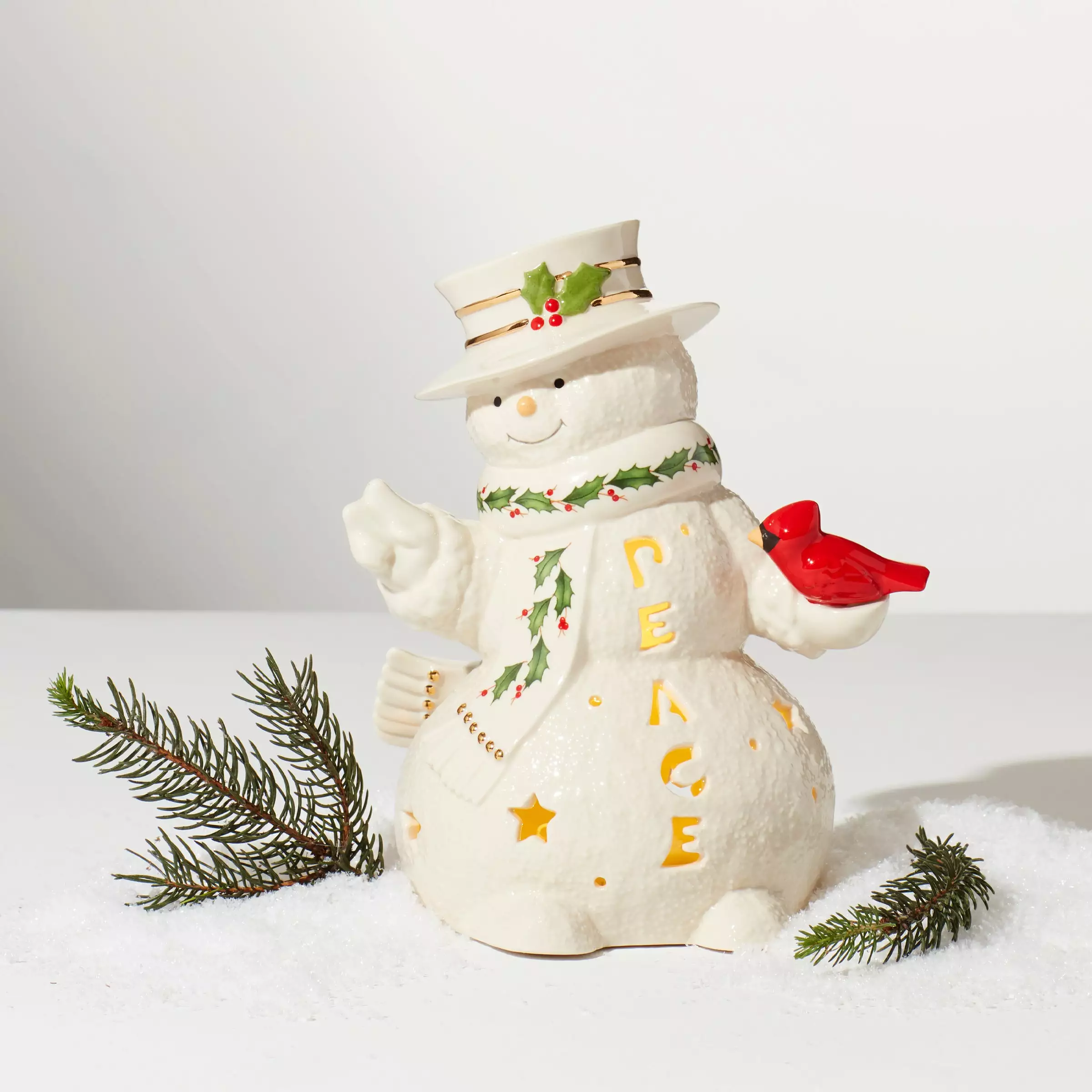 Lenox Snowman Lit Figurine 4 Lenox Snowman Lit Figurine - Image 3