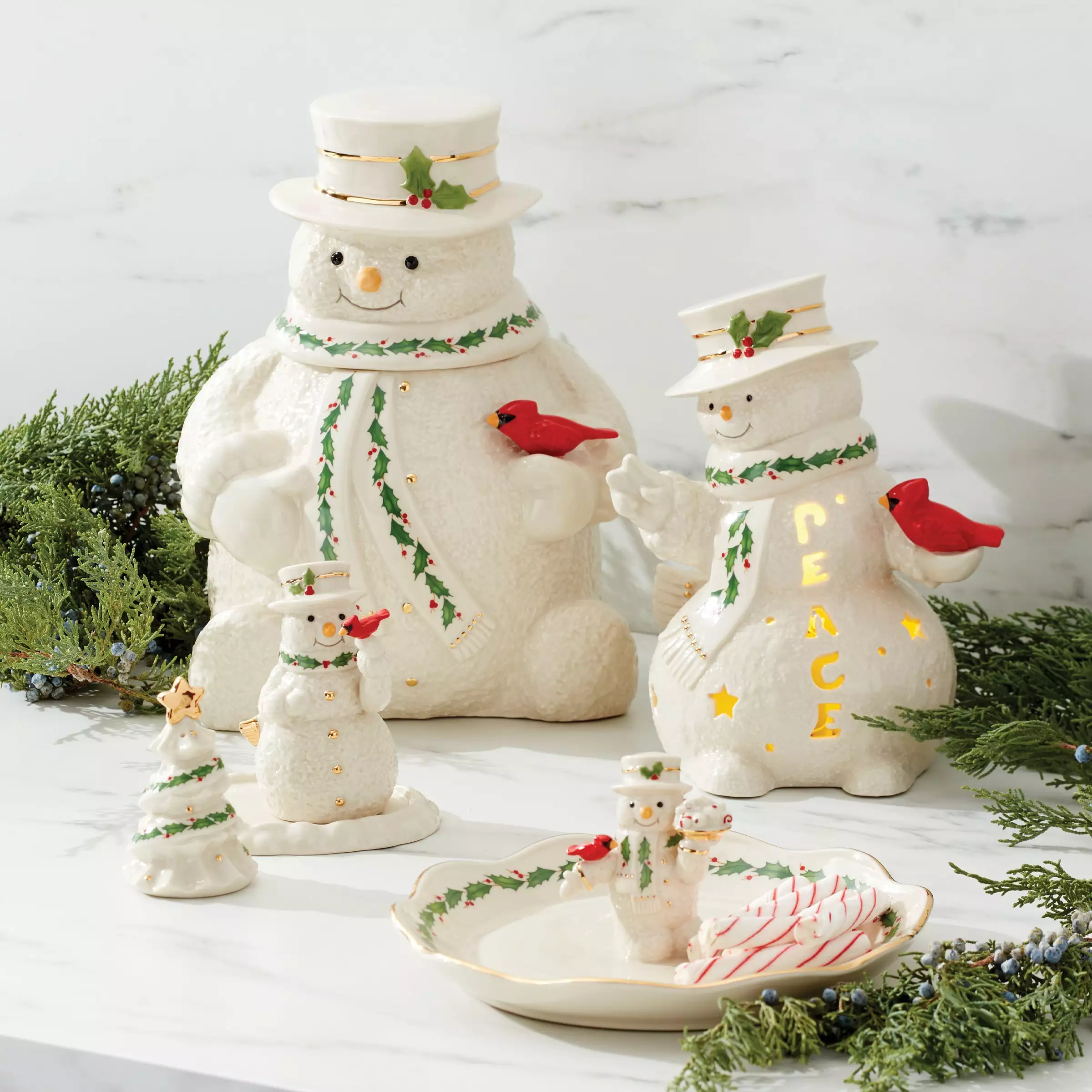 Lenox Snowman Lit Figurine 5 Lenox Snowman Lit Figurine - Image 4