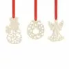 Lenox Set Ornament Charm 3-Piece -Lenox The Christmas Shop Sales 893043 LHOL 21 PKG layer