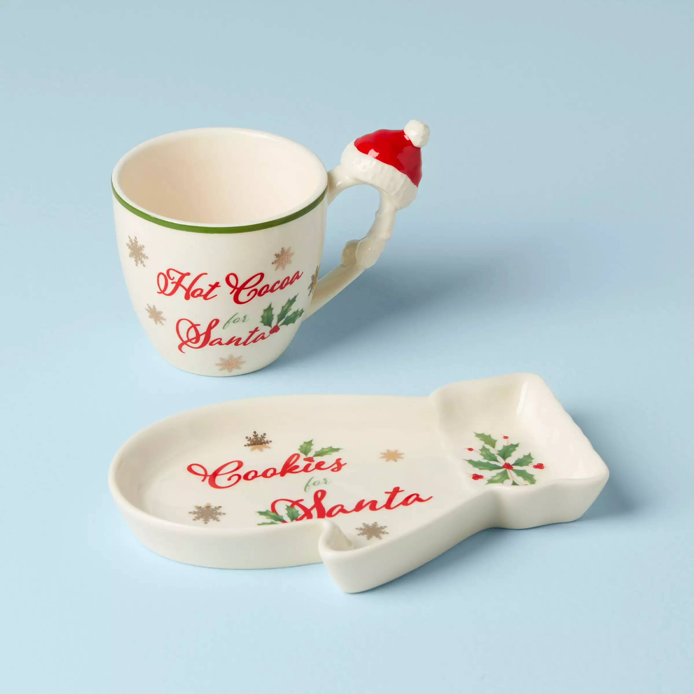 Lenox Set Cookie Hosting The Holiday 2-Piece Santa 2 Lenox Set Cookie Hosting The Holiday 2-Piece Santa