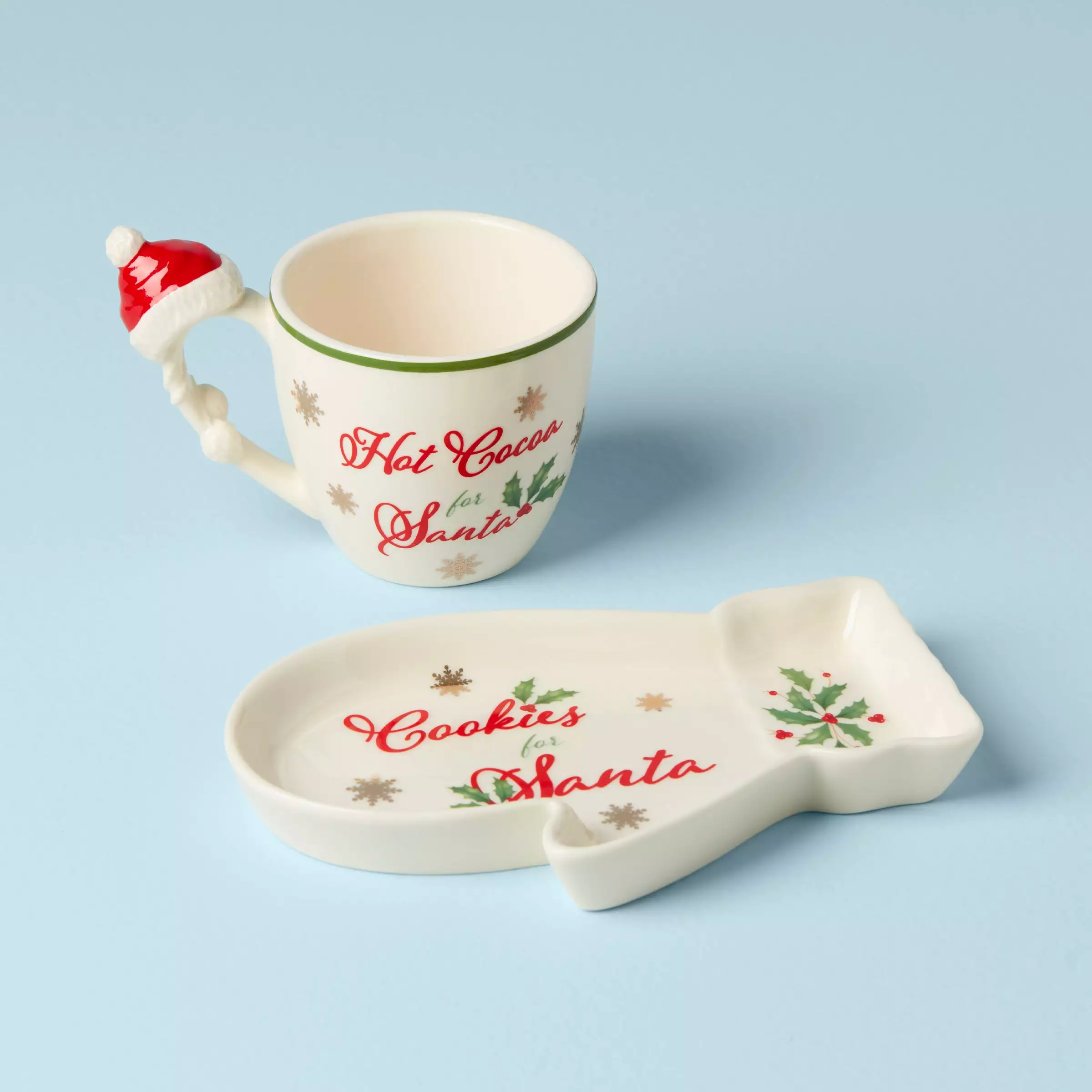 Lenox Set Cookie Hosting The Holiday 2-Piece Santa 3 Lenox Set Cookie Hosting The Holiday 2-Piece Santa - Image 2
