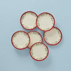 Lenox Set Accent Plate 6-Piece Holiday
