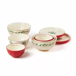 Lenox Set Dinnerware Luna 8-Piece Holiday Nesting -Lenox The Christmas Shop Sales 893494 w13