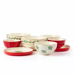Lenox Set Dinnerware Luna 8-Piece Holiday Nesting -Lenox The Christmas Shop Sales 893494 w14