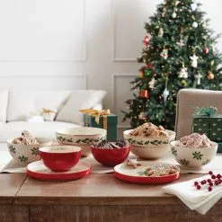 Lenox Set Dinnerware Luna 8-Piece Holiday Nesting -Lenox The Christmas Shop Sales 893494 w15