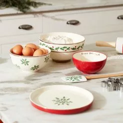 Lenox Set Dinnerware Luna 8-Piece Holiday Nesting -Lenox The Christmas Shop Sales 893494 w20