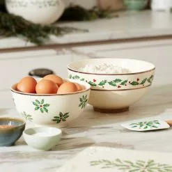 Lenox Set Dinnerware Luna 8-Piece Holiday Nesting -Lenox The Christmas Shop Sales 893494 w22