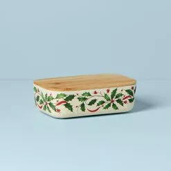 Lenox Container Bamboo Holiday Storage Lid