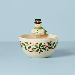 Lenox Bowl Snowman Holiday