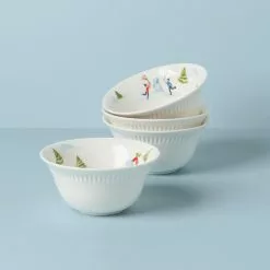 Lenox Set Profile Bowl Snow Day 4-Piece