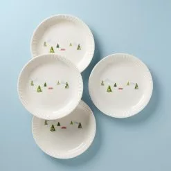 Lenox Set Profile Plate Snow Day 4-Piece Dinner