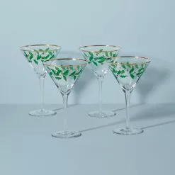 Lenox Set Martini Glas 4-Piece Holiday -Lenox The Christmas Shop Sales 893570 w11