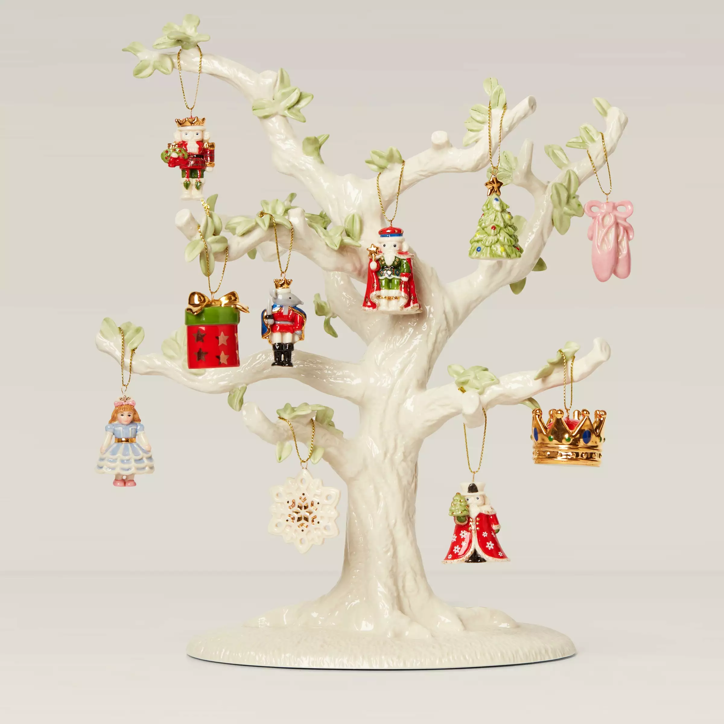 Lenox The Nutcracker Set Ornament Tree 10-Piece 3 Lenox The Nutcracker Set Ornament Tree 10-Piece
