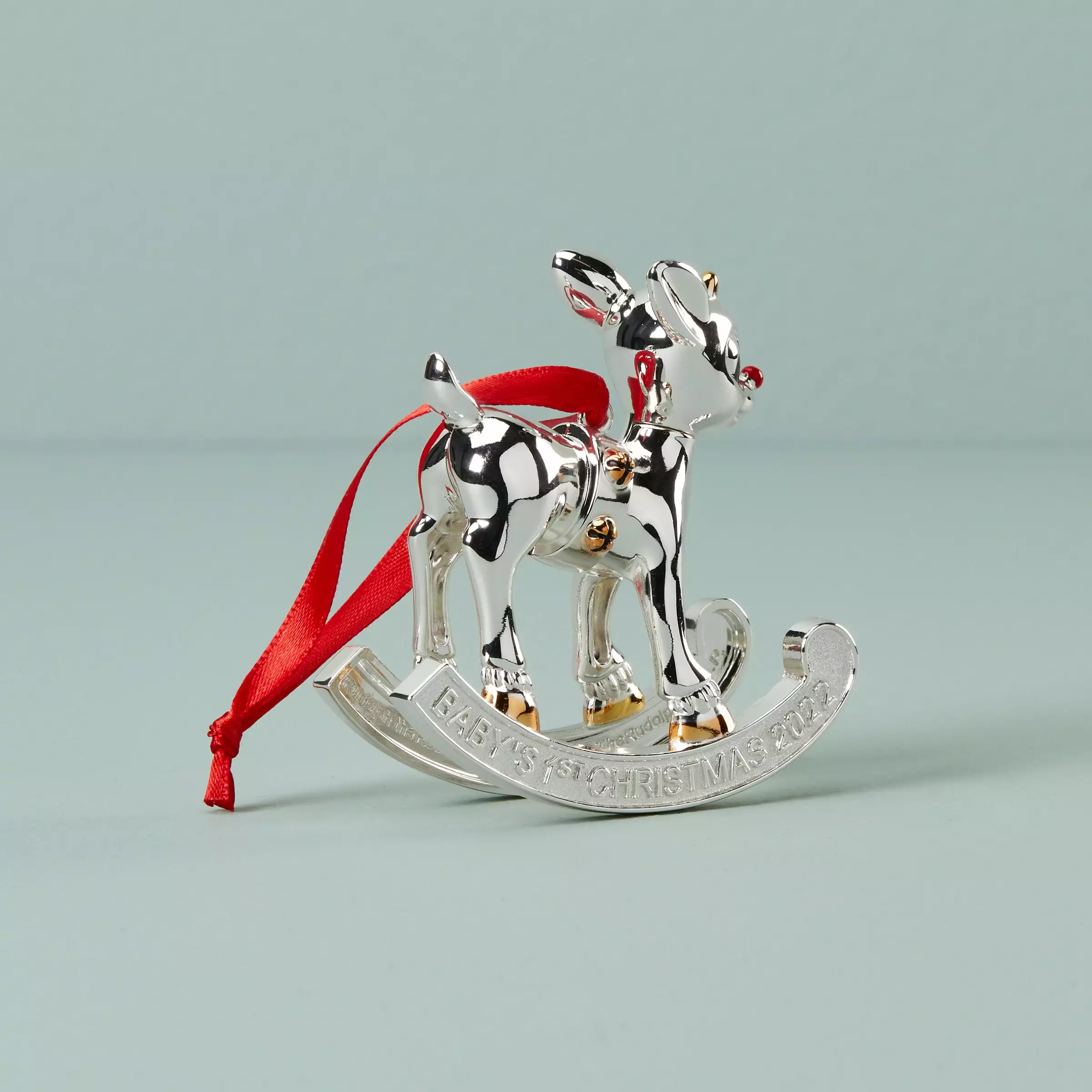 Lenox Baby' Ornament 1St Rudolph 2022 Christma 4 Lenox Baby' Ornament 1St Rudolph 2022 Christma - Image 2