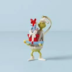 Lenox The Grinch With All The Gifts Ornament