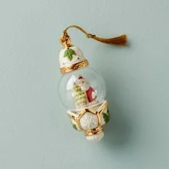 Lenox Ornament Globe Santa