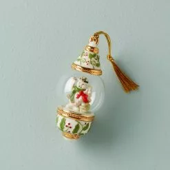 Lenox Ornament Snowman Globe