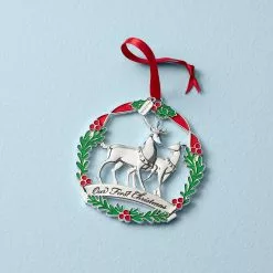 Lenox Ornament Our 1St Christma Metal Deer 2022